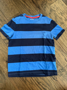 8Y Boys Blue Striped Shirt