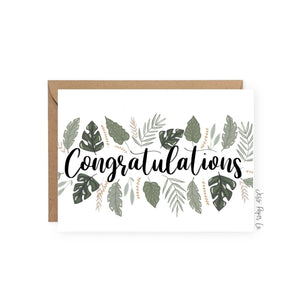 "Congratulations" Plant Card