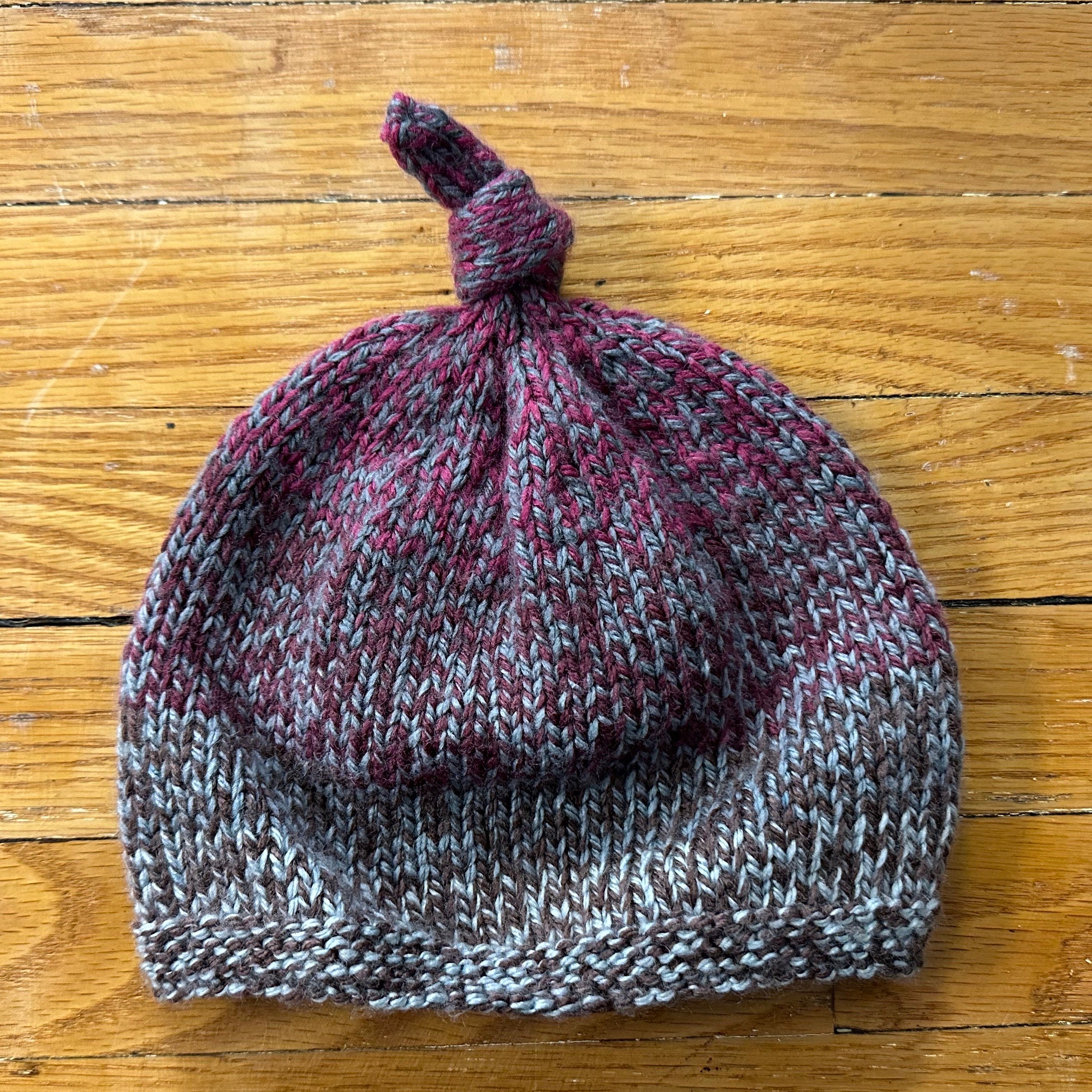 Infant Hand Knitted Knot Hat | Ali Knits